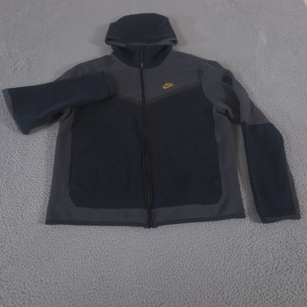 Nike‎ Jacket Mens Large Black Sportswear Tech Fleece Full-Zip Windrunner Hoodie